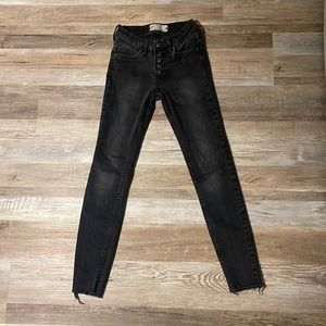 Free People Black Skinny Jeans